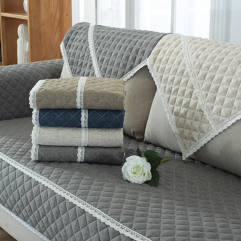 Summer fabric sofa cushion non-slip simple combination sofa cover towel fashion pastoral four seasons can be customized