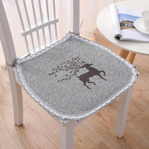 Cotton thread woven thin chair cushion summer cushion seat cushion breathable horseshoe-shaped dining chair cushion car seat cushion