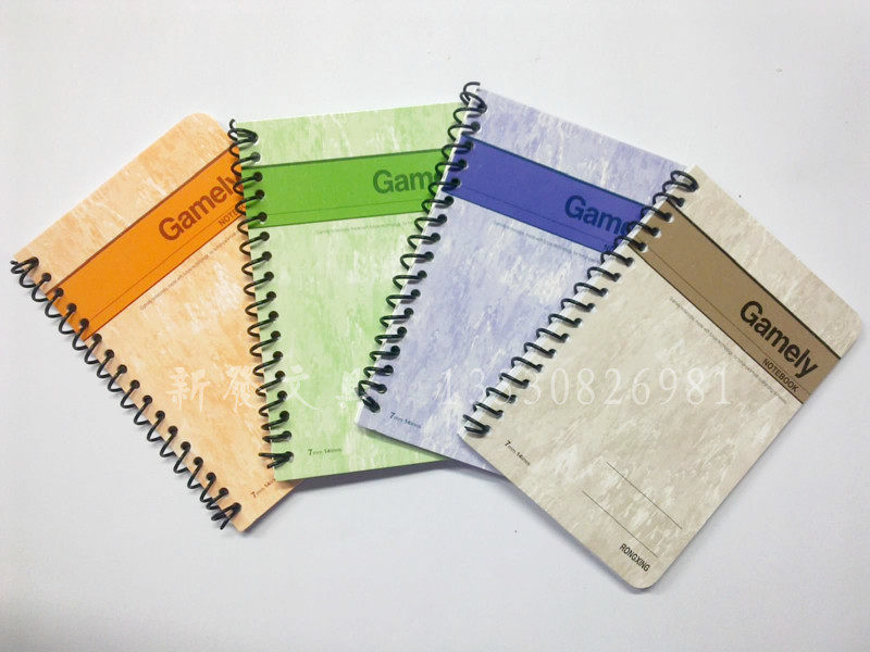 Banyan Gamely A7 horizontal turning small coil notebook A7 small wire Transcript Z1008 single line small coil notepad