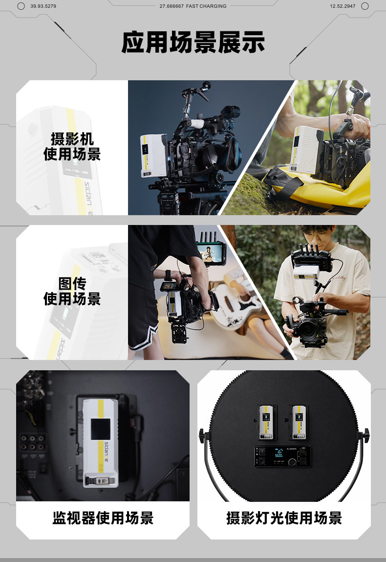 PHOTOOLEX輕量化 V 口電池行動電源 |攝影、錄影、直播、外拍、影視拍攝設備供電 使用 13