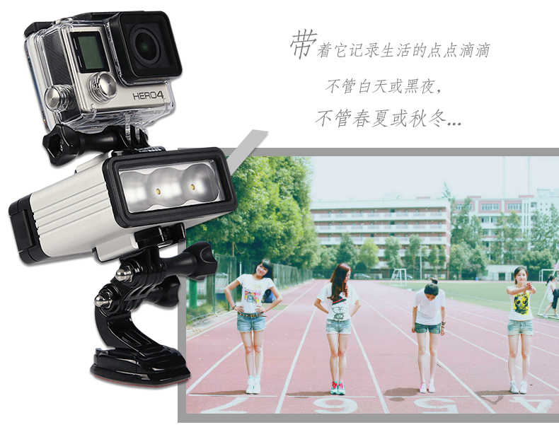 Camera LED-002 Photo Fill Light Gopro Hero3 / 4 Camera nhỏ Ant Sports Lặn phụ kiện