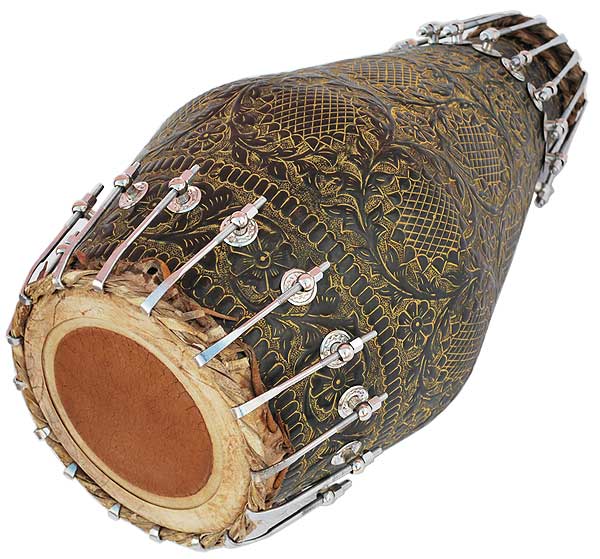 India Dense Ghana drum brass Khyl hand drum imitation of ancient dense When the Garbine drum instrument is easy to tune in to the sound of the Karma