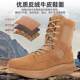 Lightweight Modified Brown Combat Boots, Breathable New-Style Tactical Boots, Specialized Rubber Shoes for Competitions, Desert Boots with Replaceable Soles, Ultra-Light Men's Shoes