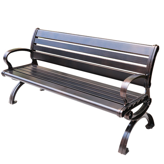European cast aluminum park chair outdoor bench bench aluminum alloy outdoor leisure chair balcony garden backrest patio chair