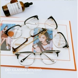 Мужские ретро антирадиационные металлические вместительные и большые очки