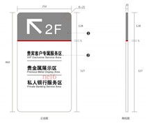 ICBC functional partition guide card precious metal display area