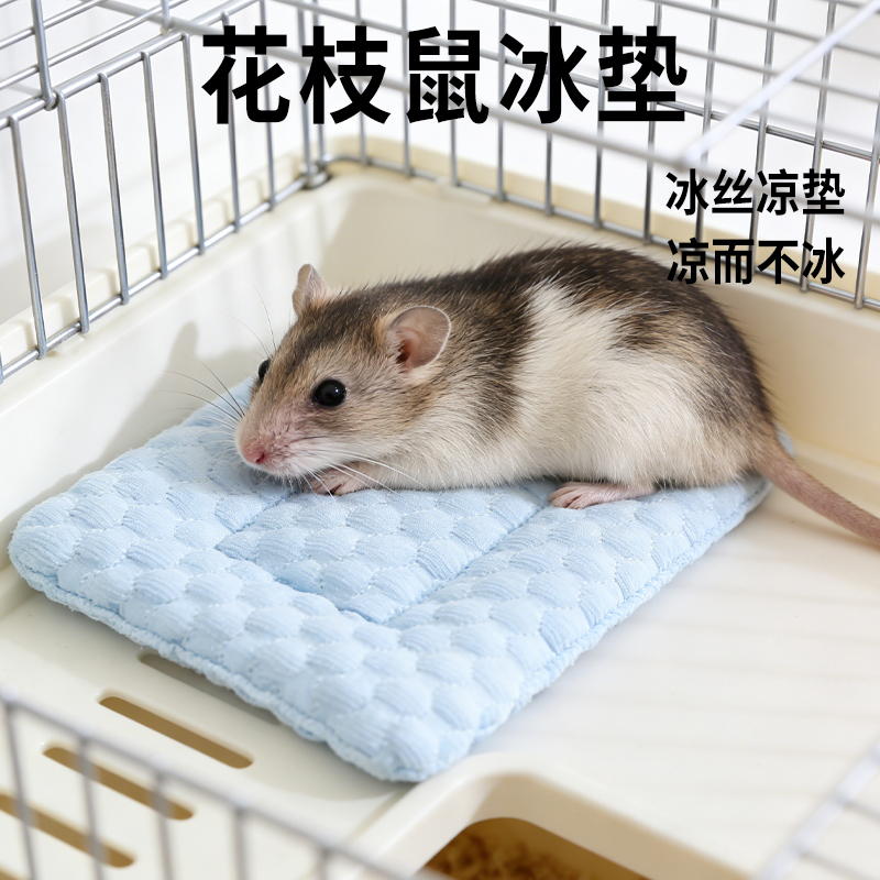 Flower-Shaped Rat Ice Pad, Special Ice Silk Summer Cooling Pad for Sleeping, Cooling and Temperature Reduction, Scratch-Resistant and Bite-Resistant Pet Supplies