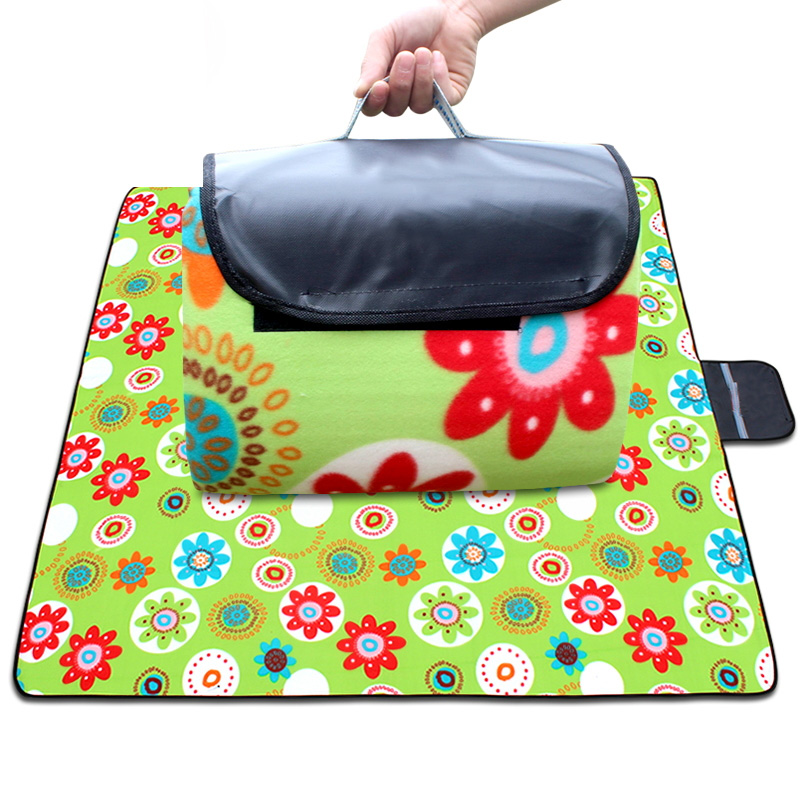 OUTDOOR PLUS SUEDE DINING MAT GROUND MAT ALUMINUM FILM 3 PEOPLE -4 PEOPLE THICKENED BEACH FIELD CAMPING CAMPING PICNIC MAT ANTI-TIDE MAT