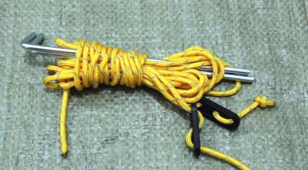 Cột treo lều ngoài trời cực cao 1,3 mét mỗi bộ 2 quà tặng hai sợi dây gió hai miếng điều chỉnh - Lều / mái hiên / phụ kiện lều lều phượt