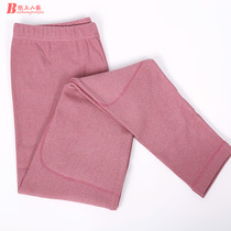 Womens high-waisted long trousers and high-quality loose internal wear warm pants plus knee pads female patch mother pants