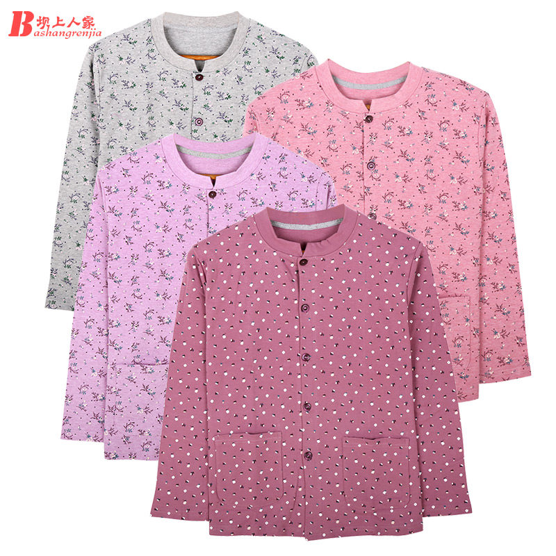 Middle-aged and elderly pure cotton autumn clothes for the elderly All cotton grandma to the cardioverts' single piece of warm clothes inside the warm clothes of the inner hitch