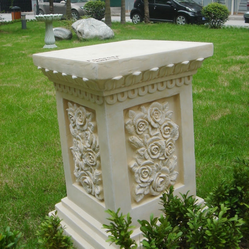 European-style relief home improvement craftsmanship square rose Roman column fashion large ornament base