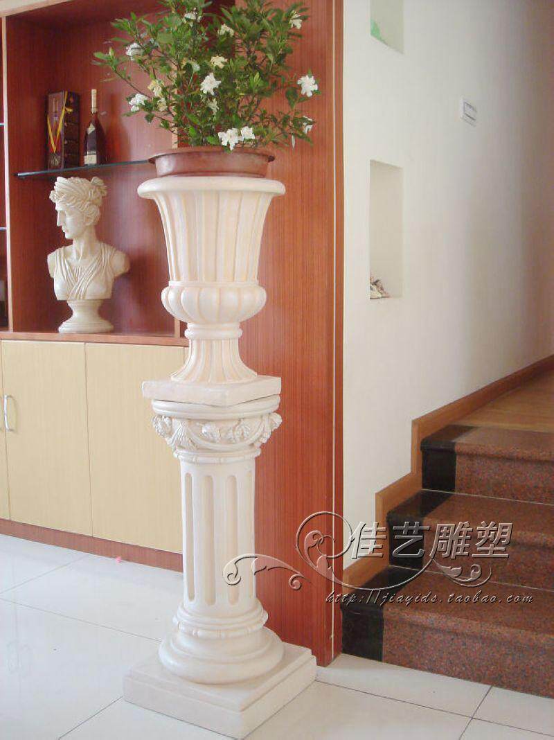 New products European-style home pendulum decoration multi-meat green plant small flower pot vase Canart Sculpture White Minima Balcony Adornment