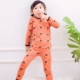 Bộ đồ lót mùa thu và mùa đông cho bé bộ quần áo mùa thu bé trai và bé gái mùa thu bộ quần áo cotton cho bé bộ nỉ bông cho bé
