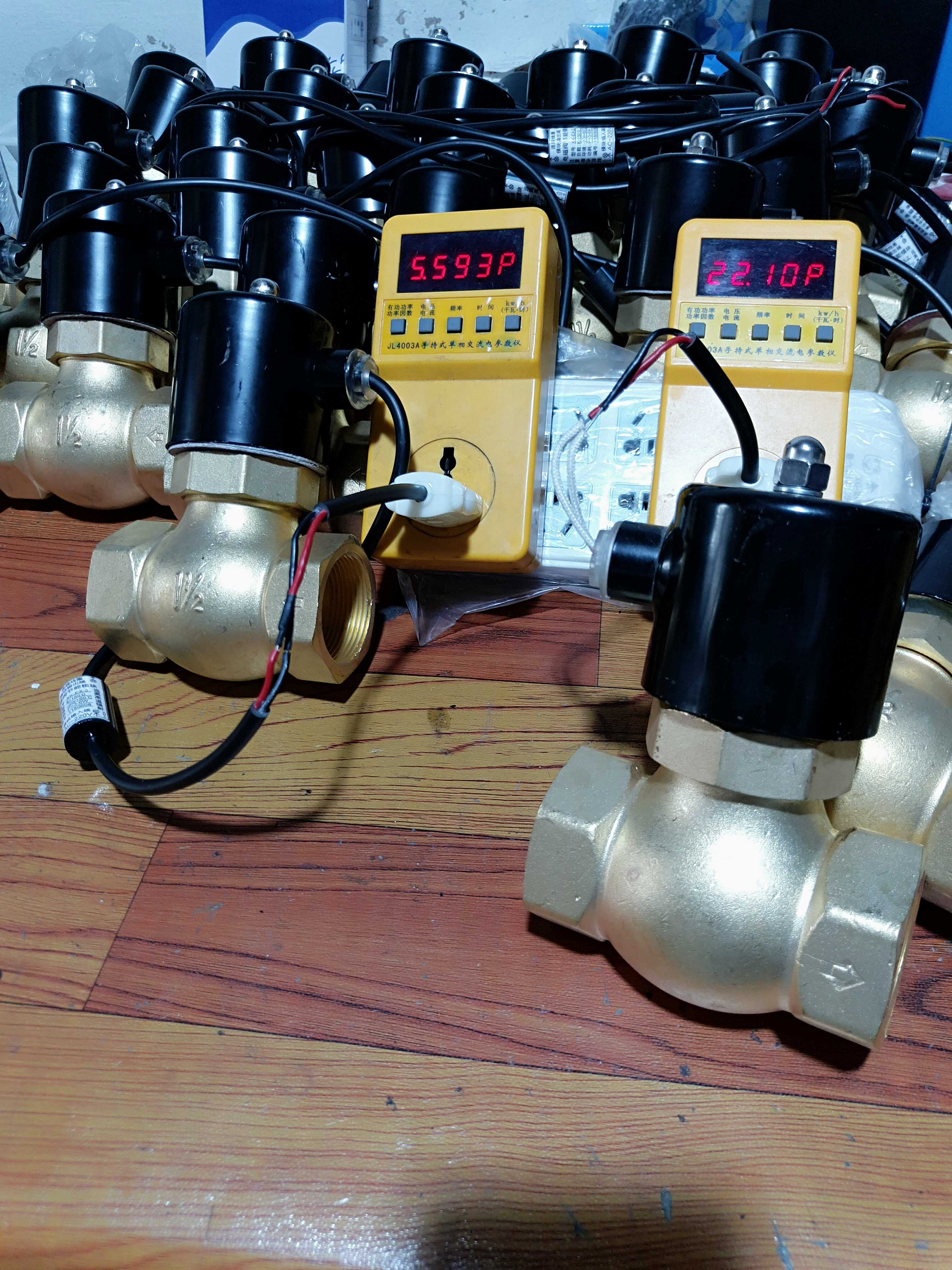 2L US steam solenoid valve AC220V energy-saving module solenoid valve Copper wire port steam solenoid valve 