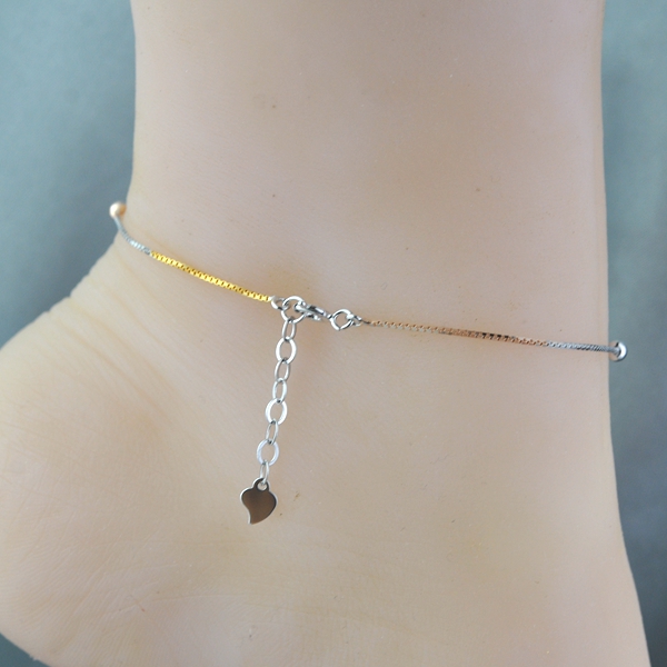 Bracelet de cheville Femme OTHER   en Argenterie - Ref 3104771 Image 4