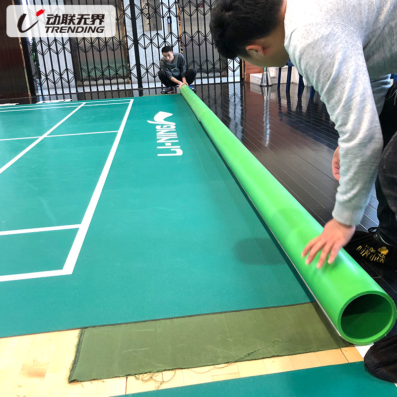 Dynamic Union Unbounded Badminton Floor Glue Special Winder Movable Badminton Court Mobile Canvas Winder