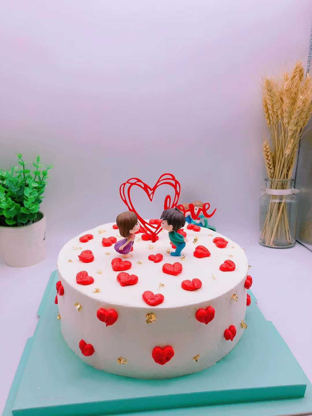 Lover couple doll birthday cake same city reservation and delivery express Beijing Guangzhou Shenzhen Fuzhou Nanning Nanchang