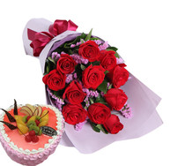 Flower birthday cake booking in the same city express delivery Xiaogan Xiaonan Yingcheng Anlu Hanchuan Xiaochang Dawu Yunmeng