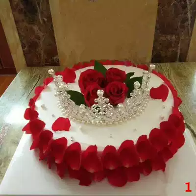Rose Crown Birthday Cake Reservation City Delivery Beijing Dongcheng West City Chaoyang Fengtai Shijingshan Haidian District