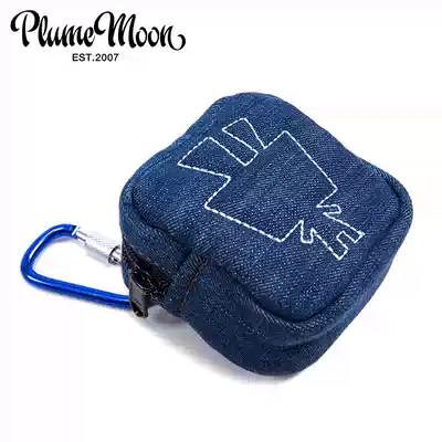 Yuyue design environmental protection denim small bag change storage bag power bag hanging bag cute cartoon cute Korea