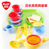 Playgo Beelgo tea set set childrens early education simulation house toy teapot tableware food kindergarten