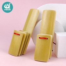 Children allegro teaching aids Bamboo board Childrens board ORF kindergarten Castanets musical instruments Stage performance Beginner 3 years old 4