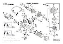 Bosch angle grinder GWS7-100 720 Rotor Stator carbon brush gear power tool accessories bearing sleeve