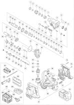 Hikoki Hitachi electric hammer DH36DBL rechargeable electric hammer rotor carbon brush switch carbon brush holder piston original