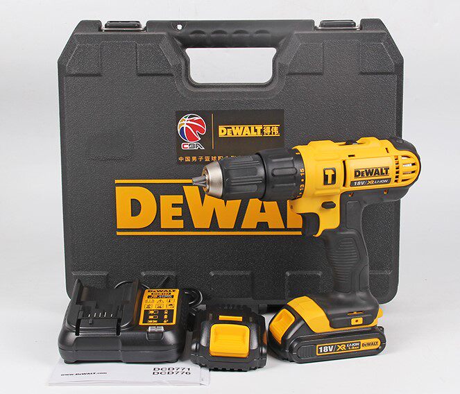 DEWALT Dewei power tools DCD776C2 18V lithium charging drill percussion drill lithium impact drill