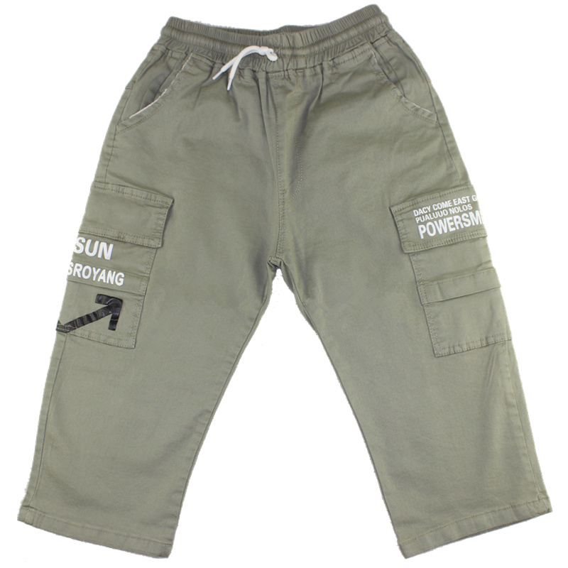 2019 nam Quần soóc Boys Boys Bảy quần Big Kids Inpants Childrens Casual Pants Workpants mùa hè ăn mặc Hàn Quốc.