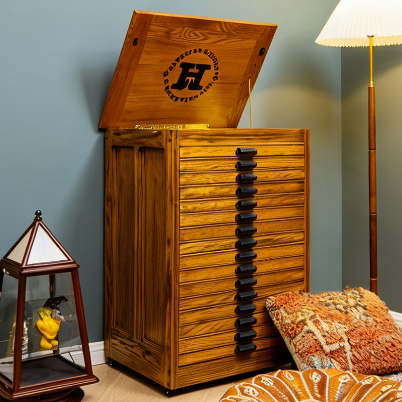 5O Adult Hamiton Drawing Cabinet, Wooden Jewelry Cabinet for Storing Bracelets, Stamps, and Planners