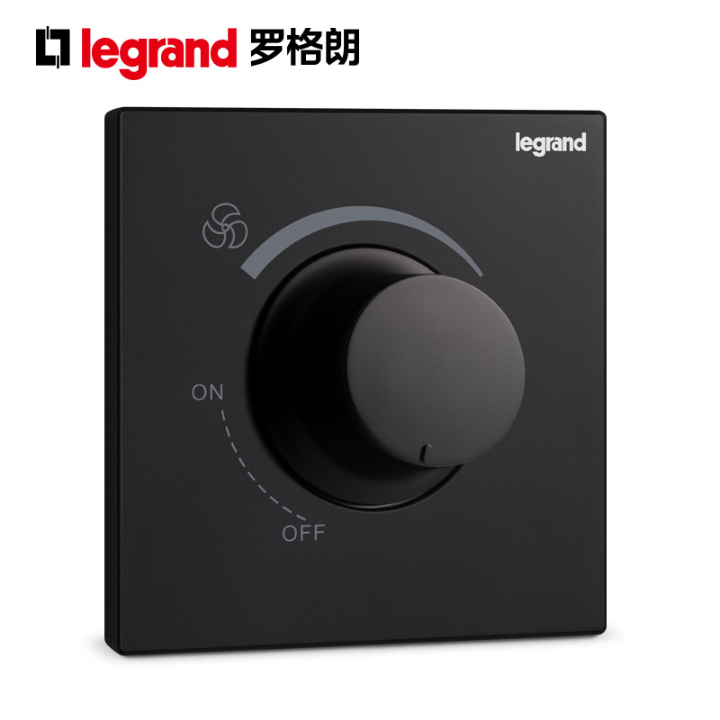 TCL Rogland Yijing carbon black 86 type knob speed control switch governor fan stepless speed control wall
