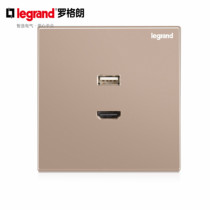 TCL Rograng Yijing Rose Gold HD Multimedia HDMI USB Panel Socket Type 86