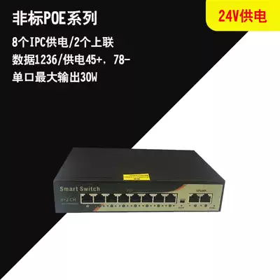 Non-standard 15v 18v 24V 26v network surveillance camera building intercom route POE power supply switch