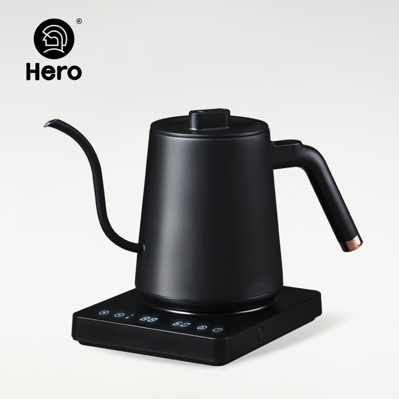 Hero Temperature-Controlled Pour-Over Coffee Kettle, Narrow Spout Stainless Steel Coffee Kettle, Electric Kettle for Tea, Smart Temperature Control Kettle