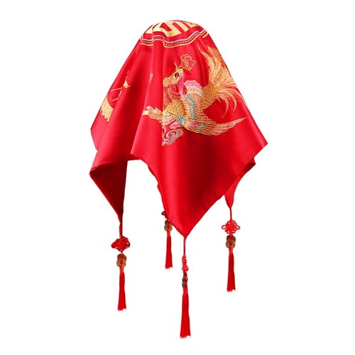 Свадебная невеста Красный Хиджаб новый свадебный с завязанной глазами шарф -шарф китайский прозрачный шарф xihe end end xipapa прозрачный шарф