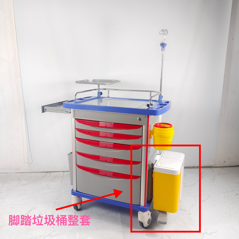 Medical Foot-Operated Side-Mounted Trash Can Two-In-One Flip-Top Trash Can Large Trash Can 10L Medical Foot-Operated Side-Mounted Trash Can Two-In-One Flip-Top Trash Can Large Trash Can 10L