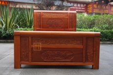 Красный кровати 缅甸花梨红木床1.2m加厚独板大果紫檀品质古典明清芙蓉中式实木床