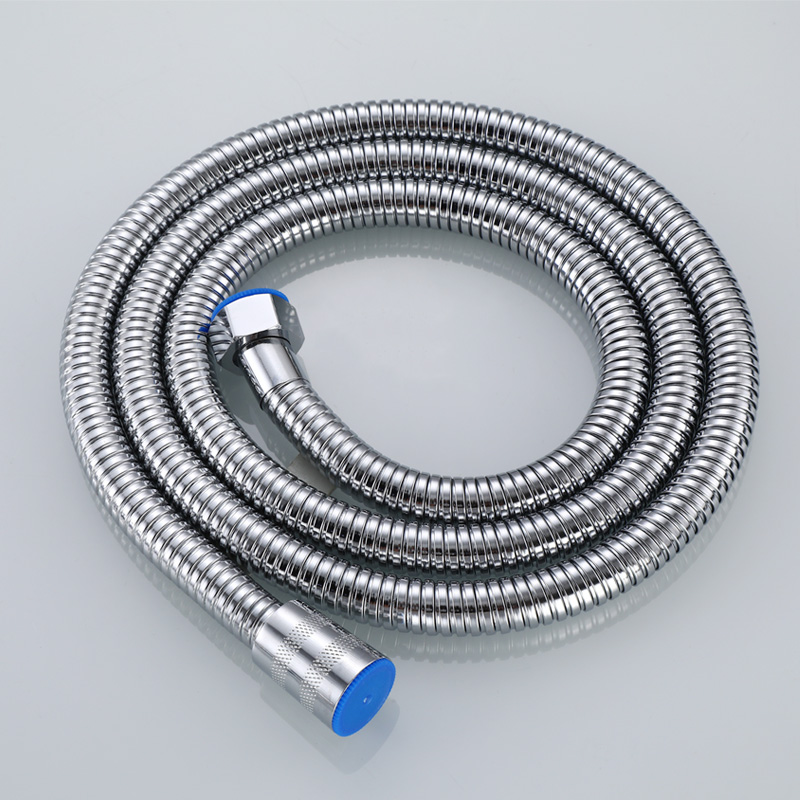 Shower hose shower accessories 1 5 meters water inlet pipe elastic tube stainless steel copper double buckle hose explosion-proof extension 2 meters