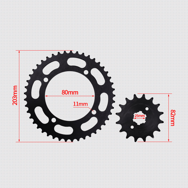 For Yamaha XV250 Big and Small Sprocket