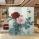 Qingming cổ điển in hoa mẫu đơn di động hiên cửa hàng quần áo phân vùng khách sạn vẻ đẹp văn phòng màn hình tường mới - Màn hình / Cửa sổ vach ngan phong
