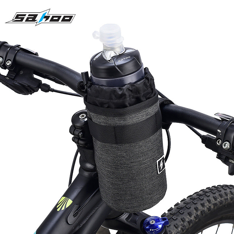 SAHOO Shark Tiger Bike Bag Head Kettle Bag New Portable Aluminum Foil Insulation Riding Kettle Bag Kettle Rack
