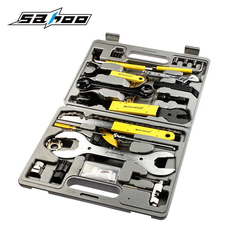 SAHOO BIKE REPAIR KIT Combination Wrench Suit Bike Maintenance Repair Tools Remedial tyre multifunction