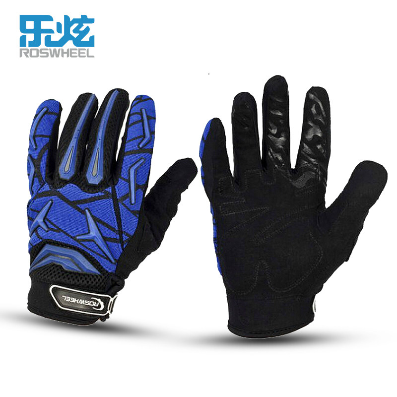 Le Zhuo Autumn Winter cycling full finger gloves comfortable warm and breathable long refers to outdoor mountain car glove mechanical armor series