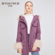 2019 Winter New Workwear gió len cổ Vẽ Rope bóng Thánh Vịnh nữ thắt lưng trở xuống Pie vượt qua phụ nữ