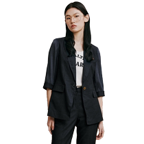Psalm Summer Versatile Casual Waist Slim Fit Three Quarter Sleeve Blazer