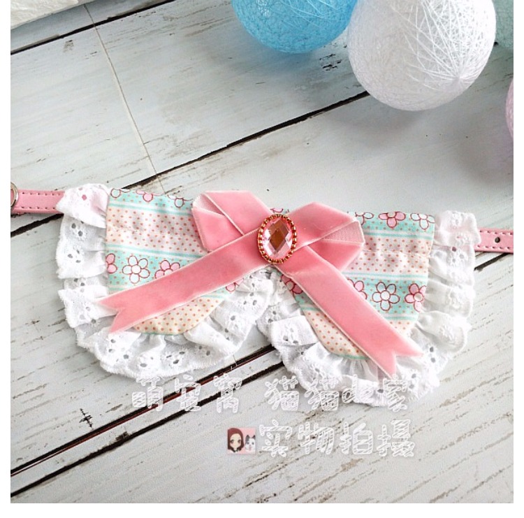 Nhiều màu giả bow tie Mèo và con chó cổ áo pet nhu yếu phẩm hàng ngày kéo tam giác khăn bib collar necklace Teddy jewelry 	bát ăn đôi cho mèo	