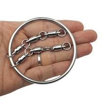 Deep Sea Boat Fishing Stainless Steel Anti-Wrap Live Bait Balance Fishing Group Hand Grip Ring High-speed bearing swivel Ring Fluctuation Ring
