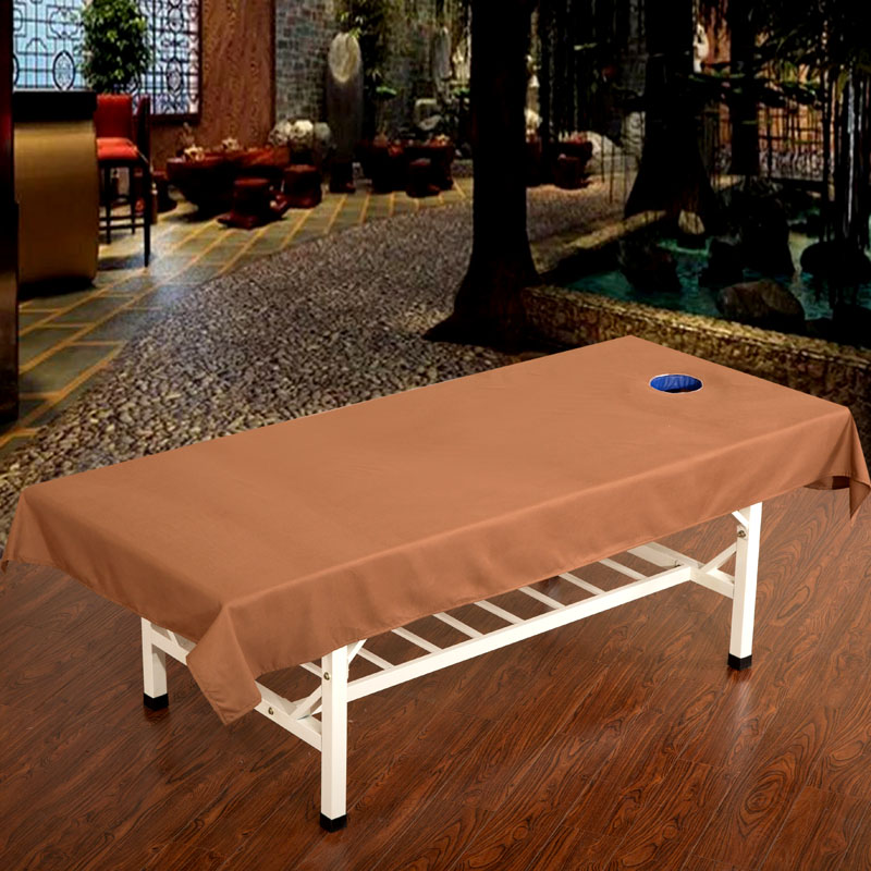 Ze Yan Jiani thoải mái chà nhám màu dày làm đẹp giường đơn thẩm mỹ viện massage giường tấm có lỗ ga giường 1m8 x 2m